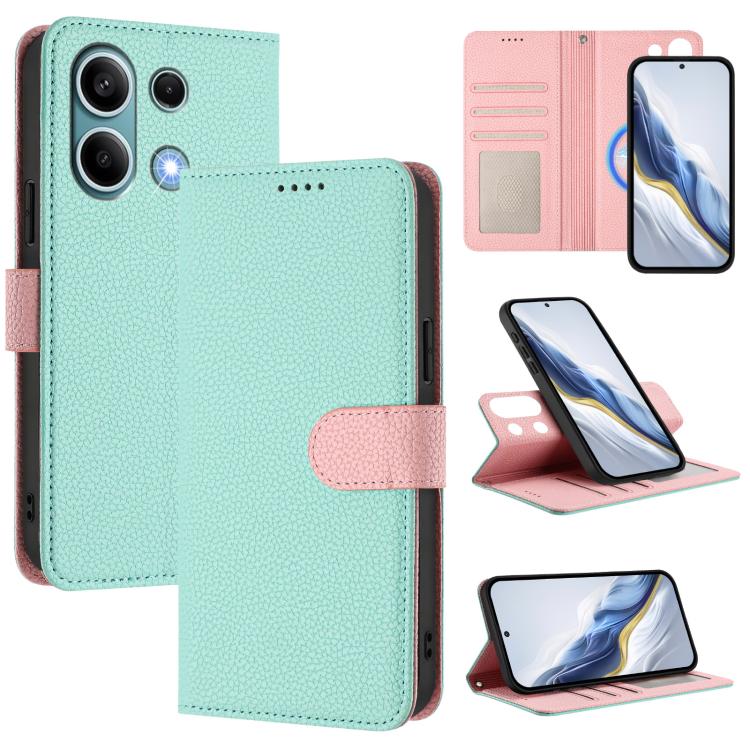 Detachable Litchi Texture Magnetic Vegan Leather Phone Case, For Redmi 14C 4G / 14R 5G / Poco C75, For Redmi Note 14 5G Global, For Redmi Note 14 Pro+ 5G Global, For Redmi Note 14 Pro 5G Global, For Redmi 13 4G / 5G / Note 13R                          ...