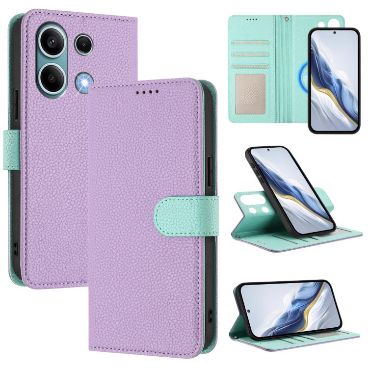 Detachable Litchi Texture Magnetic Vegan Leather Phone Case, For Redmi 14C 4G / 14R 5G / Poco C75, For Redmi Note 14 5G Global, For Redmi Note 14 Pro+ 5G Global, For Redmi Note 14 Pro 5G Global, For Redmi 13 4G / 5G / Note 13R                          ...