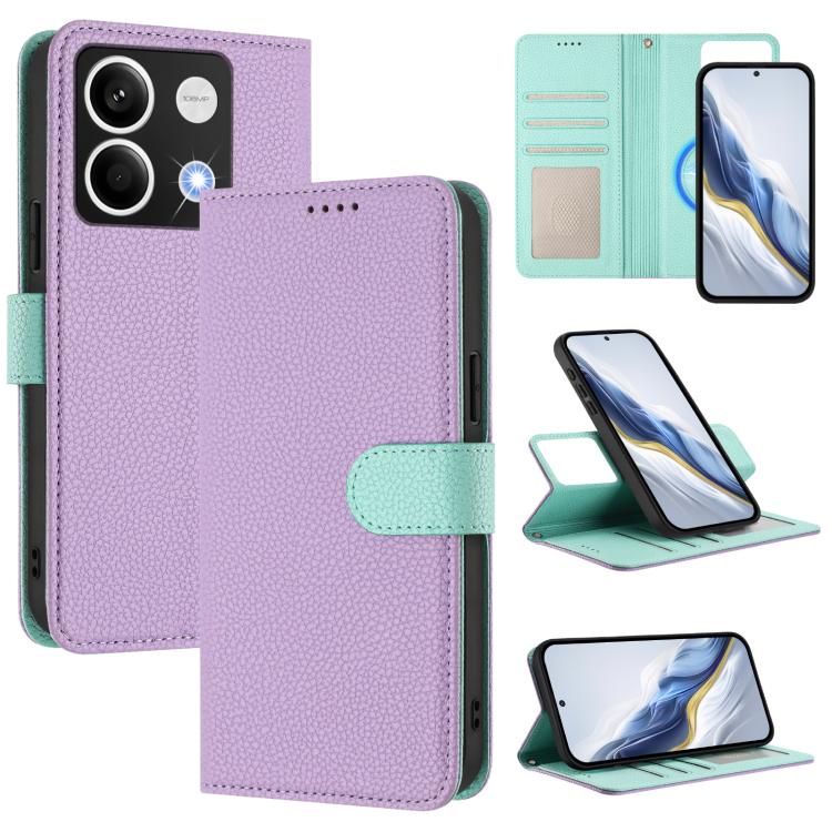 Detachable Litchi Texture Magnetic Vegan Leather Phone Case, For Redmi 14C 4G / 14R 5G / Poco C75, For Redmi Note 14 5G Global, For Redmi Note 14 Pro+ 5G Global, For Redmi Note 14 Pro 5G Global, For Redmi 13 4G / 5G / Note 13R                          ...