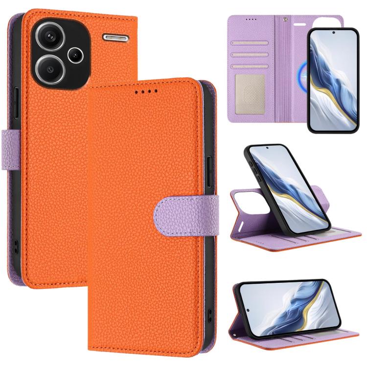 Detachable Litchi Texture Magnetic Vegan Leather Phone Case, For Redmi 14C 4G / 14R 5G / Poco C75, For Redmi Note 14 5G Global, For Redmi Note 14 Pro+ 5G Global, For Redmi Note 14 Pro 5G Global, For Redmi 13 4G / 5G / Note 13R                          ...