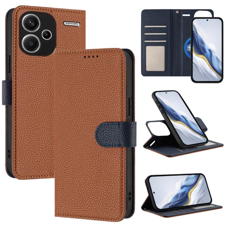 Detachable Litchi Texture Magnetic Vegan Leather Phone Case, For Redmi 14C 4G / 14R 5G / Poco C75, For Redmi Note 14 5G Global, For Redmi Note 14 Pro+ 5G Global, For Redmi Note 14 Pro 5G Global, For Redmi 13 4G / 5G / Note 13R                          ...