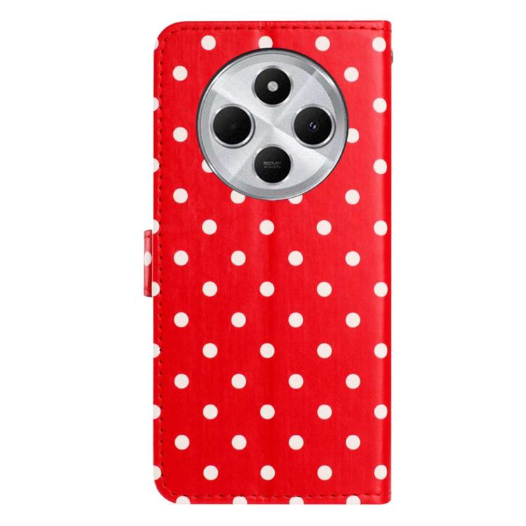 Red polka-dot phone case with circular camera cutout on back