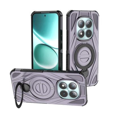 Purple Star ring magnetic pivot phone case with ring stand and protective camera openings