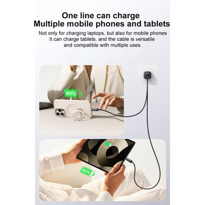 Yesido CA202 100W 5A Type-C to Type-C OLED Display Charging Data Cable, Type-C to Type-C