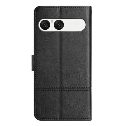 Cowhide Texture Stitching Leather Phone Case, For Sony Xperia 10 VII