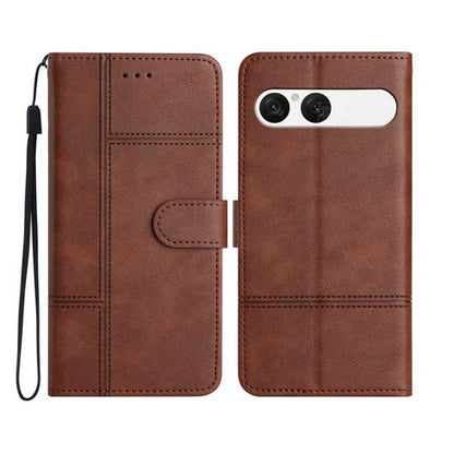 Cowhide Texture Stitching Leather Phone Case, For Sony Xperia 10 VII