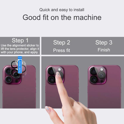 Step-by-step install: lens film alignment and pressing on smartphone rear camera