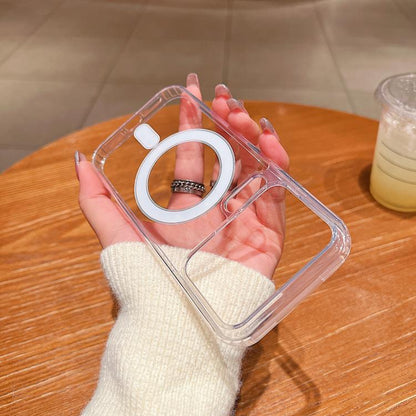 Large Hole Camera MagSafe Magnetic Clear Acrylic TPU Case, For Xiaomi 17 Pro Max, For Xiaomi 17 Pro, For Xiaomi 17