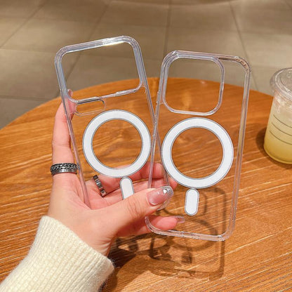 Large Hole Camera MagSafe Magnetic Clear Acrylic TPU Case, For Xiaomi 17 Pro Max, For Xiaomi 17 Pro, For Xiaomi 17