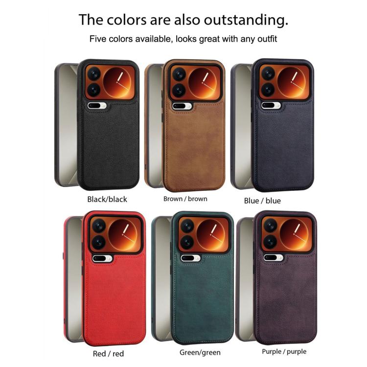Business Classic Leather Texture Shockproof Phone Case, For Xiaomi 17 Pro Max, For Xiaomi 17 Pro