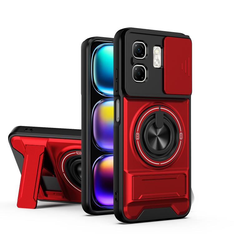 Lens Sliding Window Multifunctional Magnetic Shockproof Phone Case, For Infinix Hot 70 4G, For Infinix Hot 60 Pro+ 4G, For Infinix Hot 60 Pro 4G, For Infinix Hot 50 Pro 4G, For Infinix Smart 9 / Hot 50i, For Infinix Hot 50 4G, For Infinix Hot 50 5G    ...