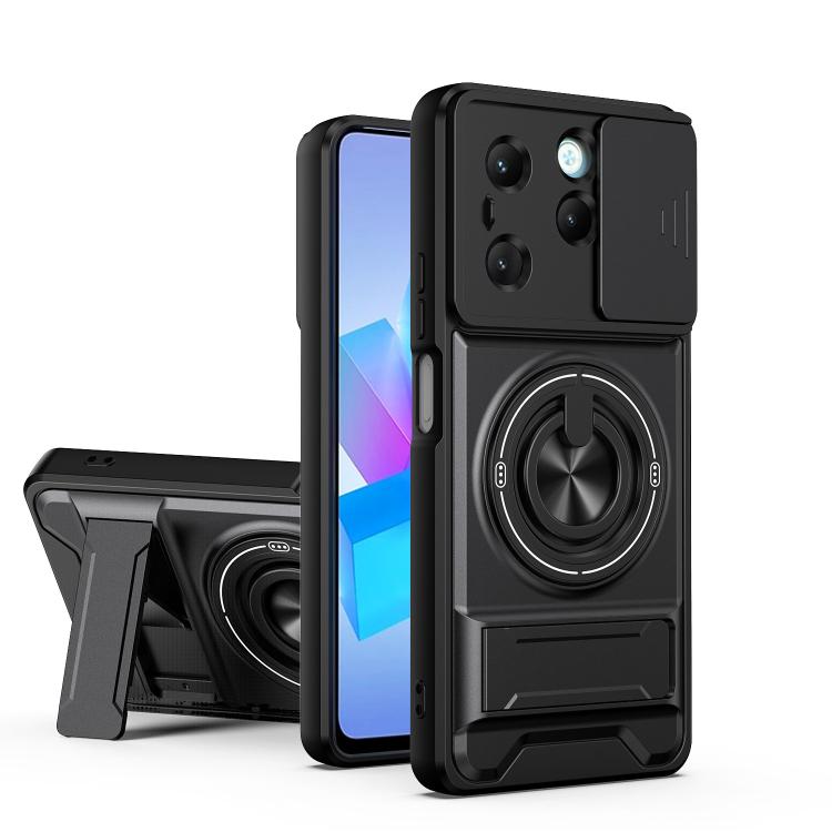 Lens Sliding Window Multifunctional Magnetic Shockproof Phone Case, For Infinix Hot 70 4G, For Infinix Hot 60 Pro+ 4G, For Infinix Hot 60 Pro 4G, For Infinix Hot 50 Pro 4G, For Infinix Smart 9 / Hot 50i, For Infinix Hot 50 4G, For Infinix Hot 50 5G    ...