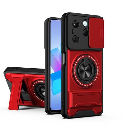 Lens Sliding Window Multifunctional Magnetic Shockproof Phone Case, For Infinix Hot 70 4G, For Infinix Hot 60 Pro+ 4G, For Infinix Hot 60 Pro 4G, For Infinix Hot 50 Pro 4G, For Infinix Smart 9 / Hot 50i, For Infinix Hot 50 4G, For Infinix Hot 50 5G    ...