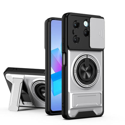 Lens Sliding Window Multifunctional Magnetic Shockproof Phone Case, For Infinix Hot 70 4G, For Infinix Hot 60 Pro+ 4G, For Infinix Hot 60 Pro 4G, For Infinix Hot 50 Pro 4G, For Infinix Smart 9 / Hot 50i, For Infinix Hot 50 4G, For Infinix Hot 50 5G    ...