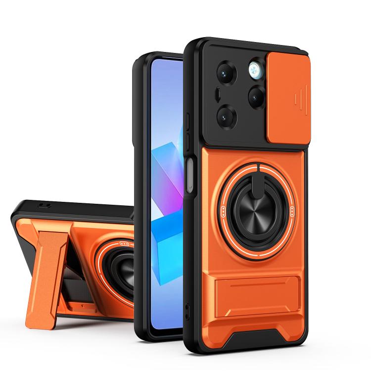 Lens Sliding Window Multifunctional Magnetic Shockproof Phone Case, For Infinix Hot 70 4G, For Infinix Hot 60 Pro+ 4G, For Infinix Hot 60 Pro 4G, For Infinix Hot 50 Pro 4G, For Infinix Smart 9 / Hot 50i, For Infinix Hot 50 4G, For Infinix Hot 50 5G    ...