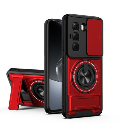 Lens Sliding Window Multifunctional Magnetic Shockproof Phone Case, For Infinix Hot 70 4G, For Infinix Hot 60 Pro+ 4G, For Infinix Hot 60 Pro 4G, For Infinix Hot 50 Pro 4G, For Infinix Smart 9 / Hot 50i, For Infinix Hot 50 4G, For Infinix Hot 50 5G    ...