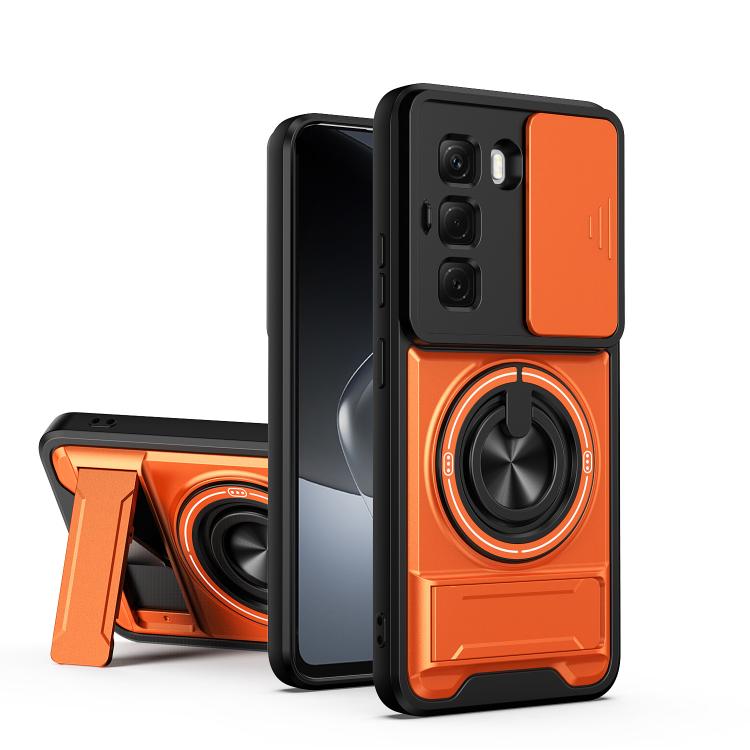 Lens Sliding Window Multifunctional Magnetic Shockproof Phone Case, For Infinix Hot 70 4G, For Infinix Hot 60 Pro+ 4G, For Infinix Hot 60 Pro 4G, For Infinix Hot 50 Pro 4G, For Infinix Smart 9 / Hot 50i, For Infinix Hot 50 4G, For Infinix Hot 50 5G    ...
