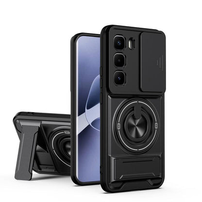 Lens Sliding Window Multifunctional Magnetic Shockproof Phone Case, For Infinix Hot 70 4G, For Infinix Hot 60 Pro+ 4G, For Infinix Hot 60 Pro 4G, For Infinix Hot 50 Pro 4G, For Infinix Smart 9 / Hot 50i, For Infinix Hot 50 4G, For Infinix Hot 50 5G    ...