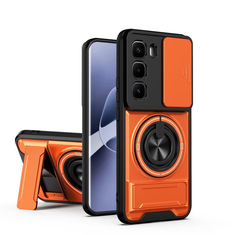 Lens Sliding Window Multifunctional Magnetic Shockproof Phone Case, For Infinix Hot 70 4G, For Infinix Hot 60 Pro+ 4G, For Infinix Hot 60 Pro 4G, For Infinix Hot 50 Pro 4G, For Infinix Smart 9 / Hot 50i, For Infinix Hot 50 4G, For Infinix Hot 50 5G    ...