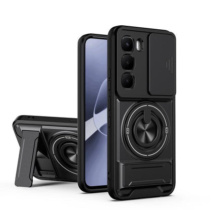 Lens Sliding Window Multifunctional Magnetic Shockproof Phone Case, For Infinix Hot 70 4G, For Infinix Hot 60 Pro+ 4G, For Infinix Hot 60 Pro 4G, For Infinix Hot 50 Pro 4G, For Infinix Smart 9 / Hot 50i, For Infinix Hot 50 4G, For Infinix Hot 50 5G    ...
