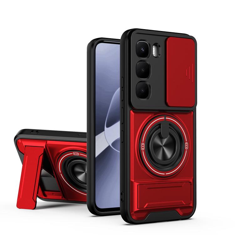 Lens Sliding Window Multifunctional Magnetic Shockproof Phone Case, For Infinix Hot 70 4G, For Infinix Hot 60 Pro+ 4G, For Infinix Hot 60 Pro 4G, For Infinix Hot 50 Pro 4G, For Infinix Smart 9 / Hot 50i, For Infinix Hot 50 4G, For Infinix Hot 50 5G    ...