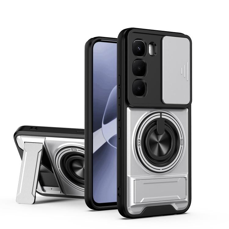 Lens Sliding Window Multifunctional Magnetic Shockproof Phone Case, For Infinix Hot 70 4G, For Infinix Hot 60 Pro+ 4G, For Infinix Hot 60 Pro 4G, For Infinix Hot 50 Pro 4G, For Infinix Smart 9 / Hot 50i, For Infinix Hot 50 4G, For Infinix Hot 50 5G    ...