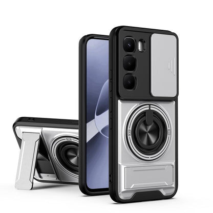 Lens Sliding Window Multifunctional Magnetic Shockproof Phone Case, For Infinix Hot 70 4G, For Infinix Hot 60 Pro+ 4G, For Infinix Hot 60 Pro 4G, For Infinix Hot 50 Pro 4G, For Infinix Smart 9 / Hot 50i, For Infinix Hot 50 4G, For Infinix Hot 50 5G    ...