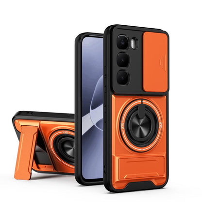 Lens Sliding Window Multifunctional Magnetic Shockproof Phone Case, For Infinix Hot 70 4G, For Infinix Hot 60 Pro+ 4G, For Infinix Hot 60 Pro 4G, For Infinix Hot 50 Pro 4G, For Infinix Smart 9 / Hot 50i, For Infinix Hot 50 4G, For Infinix Hot 50 5G    ...