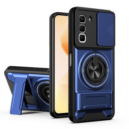 Lens Sliding Window Multifunctional Magnetic Shockproof Phone Case, For Infinix Hot 70 4G, For Infinix Hot 60 Pro+ 4G, For Infinix Hot 60 Pro 4G, For Infinix Hot 50 Pro 4G, For Infinix Smart 9 / Hot 50i, For Infinix Hot 50 4G, For Infinix Hot 50 5G    ...