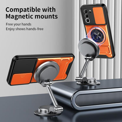 Lens Sliding Window Multifunctional Magnetic Shockproof Phone Case, For Infinix Hot 70 4G, For Infinix Hot 60 Pro+ 4G, For Infinix Hot 60 Pro 4G, For Infinix Hot 50 Pro 4G, For Infinix Smart 9 / Hot 50i, For Infinix Hot 50 4G, For Infinix Hot 50 5G    ...
