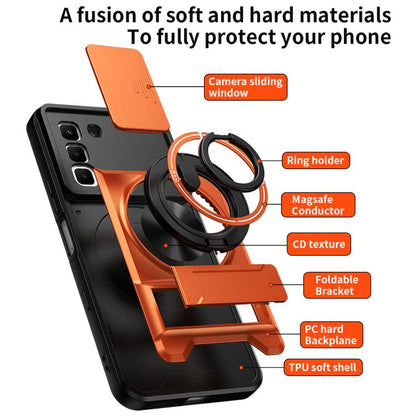 Lens Sliding Window Multifunctional Magnetic Shockproof Phone Case, For Infinix Hot 70 4G, For Infinix Hot 60 Pro+ 4G, For Infinix Hot 60 Pro 4G, For Infinix Hot 50 Pro 4G, For Infinix Smart 9 / Hot 50i, For Infinix Hot 50 4G, For Infinix Hot 50 5G    ...