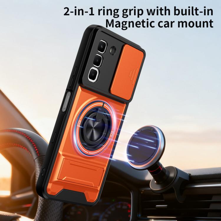 Lens Sliding Window Multifunctional Magnetic Shockproof Phone Case, For Infinix Hot 70 4G, For Infinix Hot 60 Pro+ 4G, For Infinix Hot 60 Pro 4G, For Infinix Hot 50 Pro 4G, For Infinix Smart 9 / Hot 50i, For Infinix Hot 50 4G, For Infinix Hot 50 5G    ...