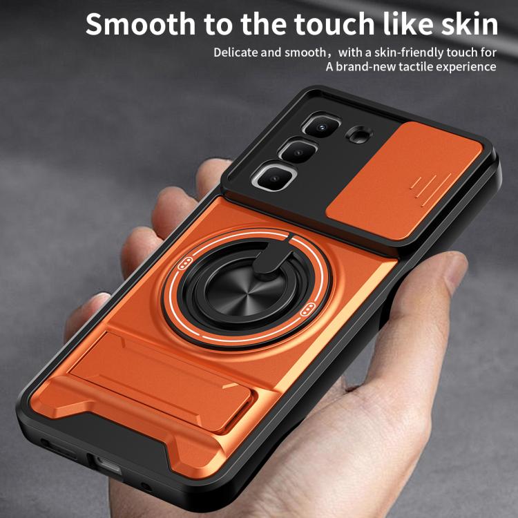 Lens Sliding Window Multifunctional Magnetic Shockproof Phone Case, For Infinix Hot 70 4G, For Infinix Hot 60 Pro+ 4G, For Infinix Hot 60 Pro 4G, For Infinix Hot 50 Pro 4G, For Infinix Smart 9 / Hot 50i, For Infinix Hot 50 4G, For Infinix Hot 50 5G    ...