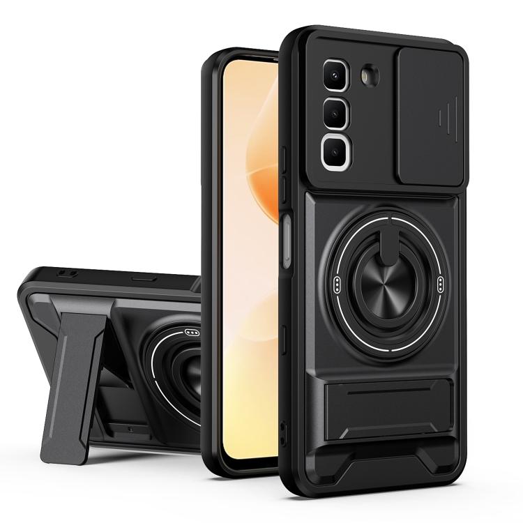 Lens Sliding Window Multifunctional Magnetic Shockproof Phone Case, For Infinix Hot 70 4G, For Infinix Hot 60 Pro+ 4G, For Infinix Hot 60 Pro 4G, For Infinix Hot 50 Pro 4G, For Infinix Smart 9 / Hot 50i, For Infinix Hot 50 4G, For Infinix Hot 50 5G    ...