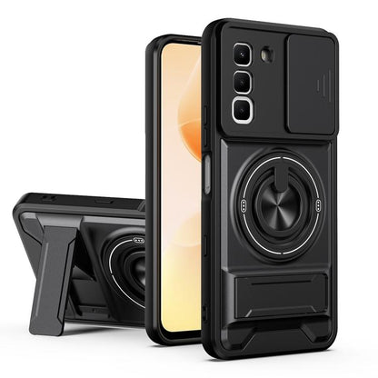 Lens Sliding Window Multifunctional Magnetic Shockproof Phone Case, For Infinix Hot 70 4G, For Infinix Hot 60 Pro+ 4G, For Infinix Hot 60 Pro 4G, For Infinix Hot 50 Pro 4G, For Infinix Smart 9 / Hot 50i, For Infinix Hot 50 4G, For Infinix Hot 50 5G    ...