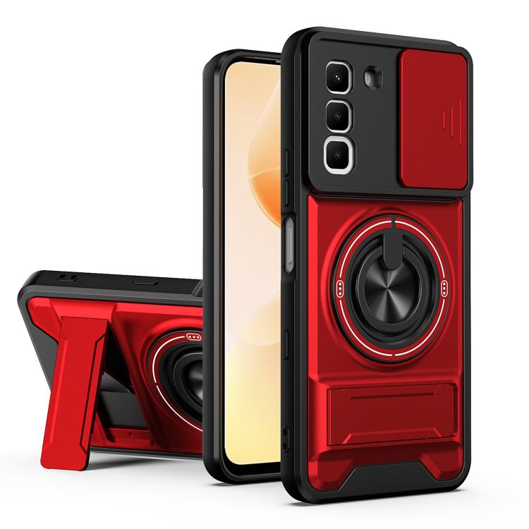 Lens Sliding Window Multifunctional Magnetic Shockproof Phone Case, For Infinix Hot 70 4G, For Infinix Hot 60 Pro+ 4G, For Infinix Hot 60 Pro 4G, For Infinix Hot 50 Pro 4G, For Infinix Smart 9 / Hot 50i, For Infinix Hot 50 4G, For Infinix Hot 50 5G    ...