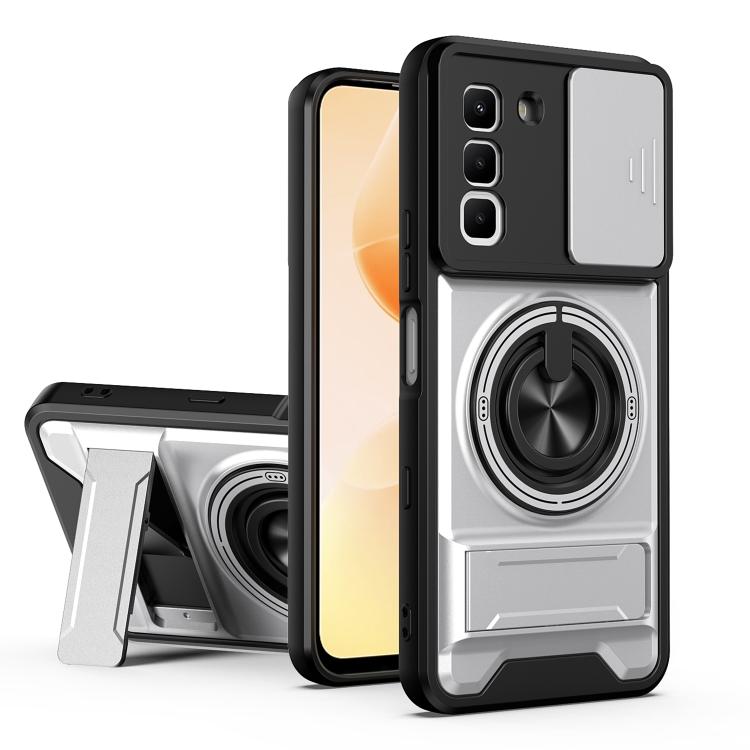 Lens Sliding Window Multifunctional Magnetic Shockproof Phone Case, For Infinix Hot 70 4G, For Infinix Hot 60 Pro+ 4G, For Infinix Hot 60 Pro 4G, For Infinix Hot 50 Pro 4G, For Infinix Smart 9 / Hot 50i, For Infinix Hot 50 4G, For Infinix Hot 50 5G    ...