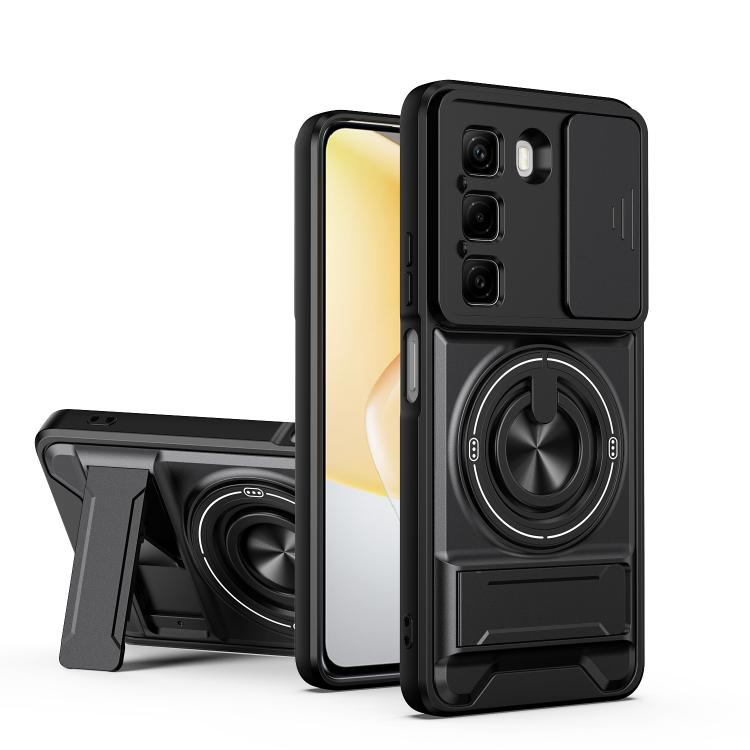 Lens Sliding Window Multifunctional Magnetic Shockproof Phone Case, For Infinix Hot 70 4G, For Infinix Hot 60 Pro+ 4G, For Infinix Hot 60 Pro 4G, For Infinix Hot 50 Pro 4G, For Infinix Smart 9 / Hot 50i, For Infinix Hot 50 4G, For Infinix Hot 50 5G    ...