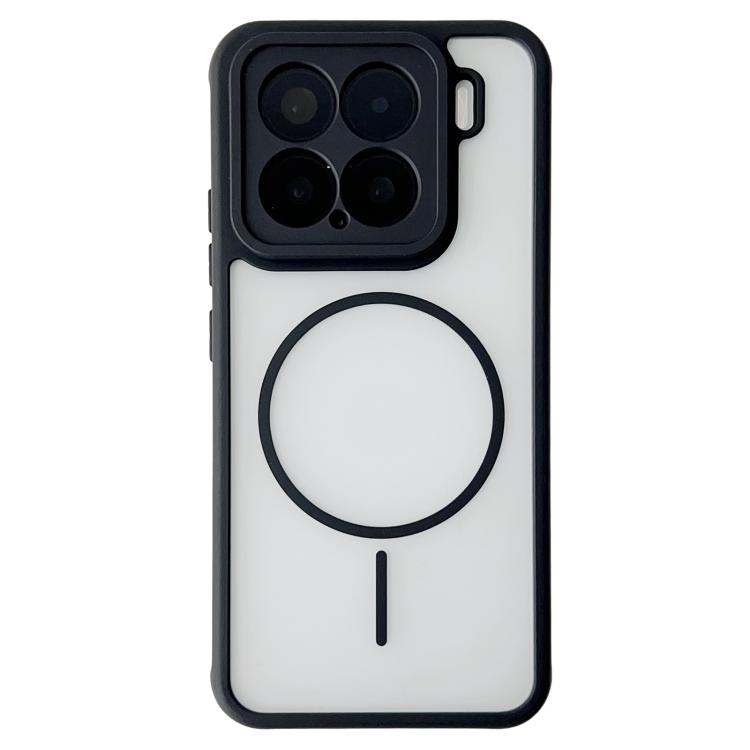 Magnetic phone case with cooling ring design, translucent black frame and camera cutouts