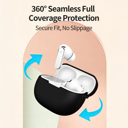 Solid Color Silicone Earphone Protective Case with Buckle, For Huawei FreeBuds Pro 5