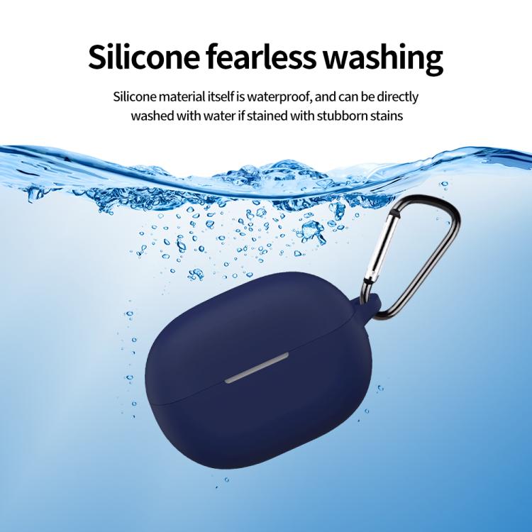 Solid Color Silicone Earphone Protective Case with Buckle, For Huawei FreeBuds Pro 5