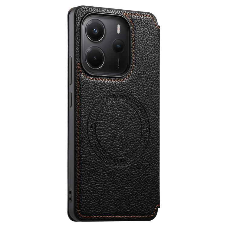 ESEBLE magnetic card slot phone case, black textured front with circular card holder detail