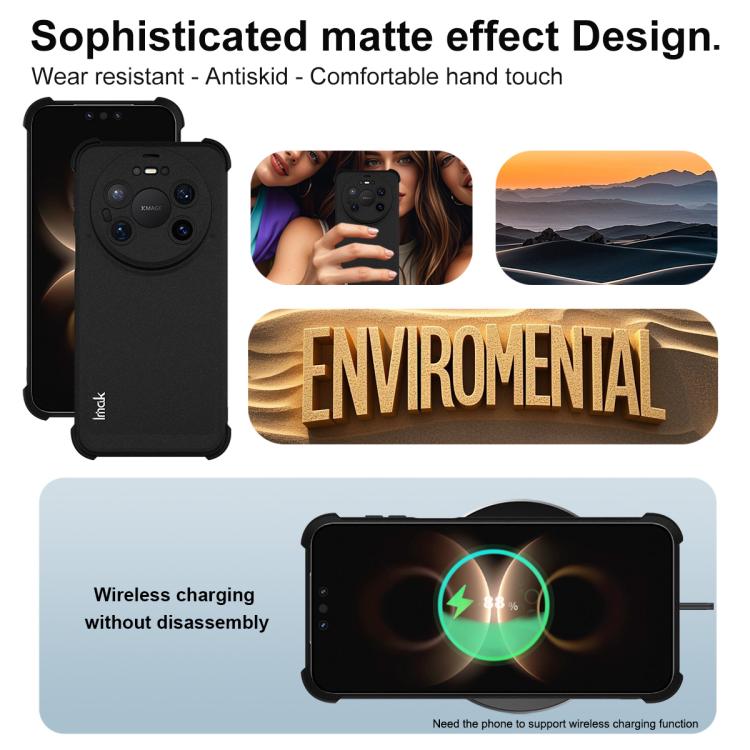 Black matte shockproof TPU phone case with raised camera rim and anti-scratch finish