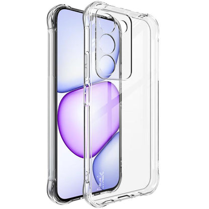 Transparent TPU shockproof phone case with airbag-style bumper, full phone coverage