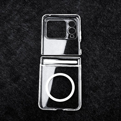 Integrated Central Axis Magnetic PC Phone Case, For Huawei nova Flip