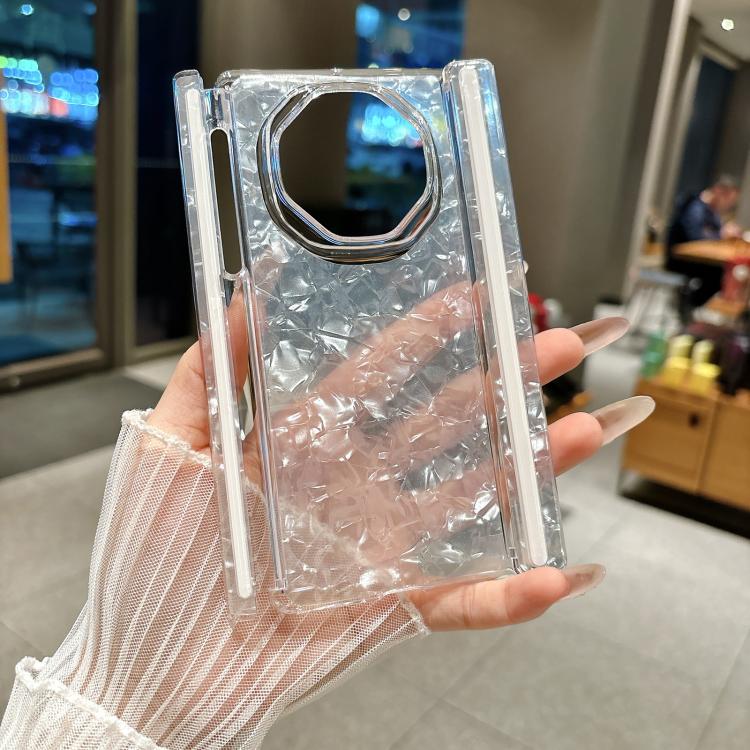 Shell Patterned Double Axis Folding Phone Case, For Huawei Mate X7, For Huawei Mate XT / XTs Ultimate