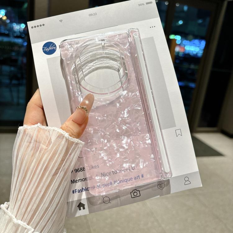 Shell Patterned Double Axis Folding Phone Case, For Huawei Mate X7, For Huawei Mate XT / XTs Ultimate
