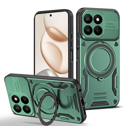 MagSafe 2-in-1 TPU phone case with rotating holder, green
