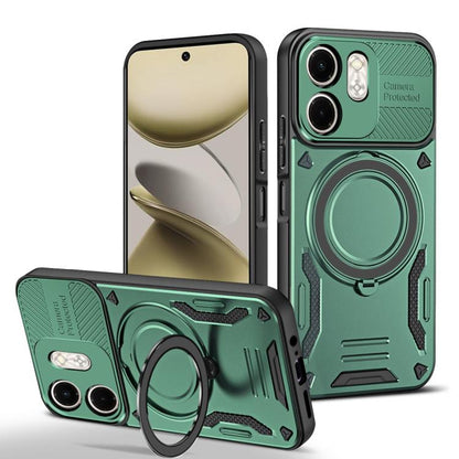Green TPU phone case with rotating ring holder and camera cutouts