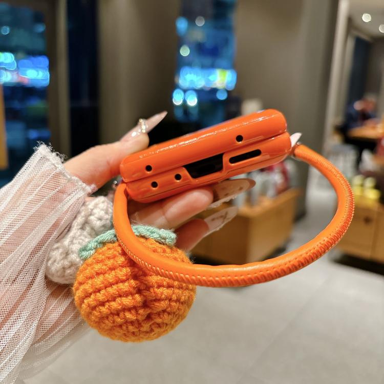 Crocodile Pattern Side Buckle Phone Case with DIY Persimmon Strap, For Motorola Razr 60 / 50